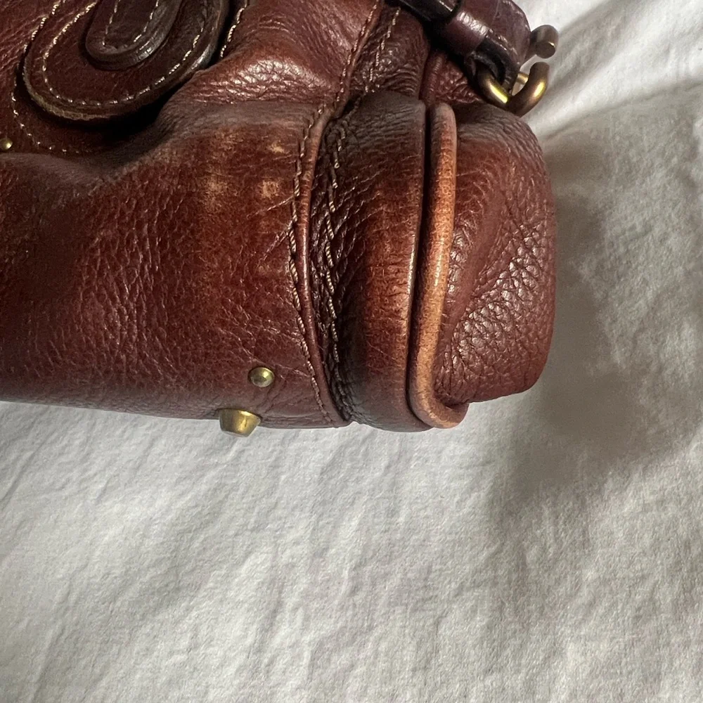 Chloé Paddington 2005 Dark Brown Leather Satchel with Gold Lock - Picture 6 of 15